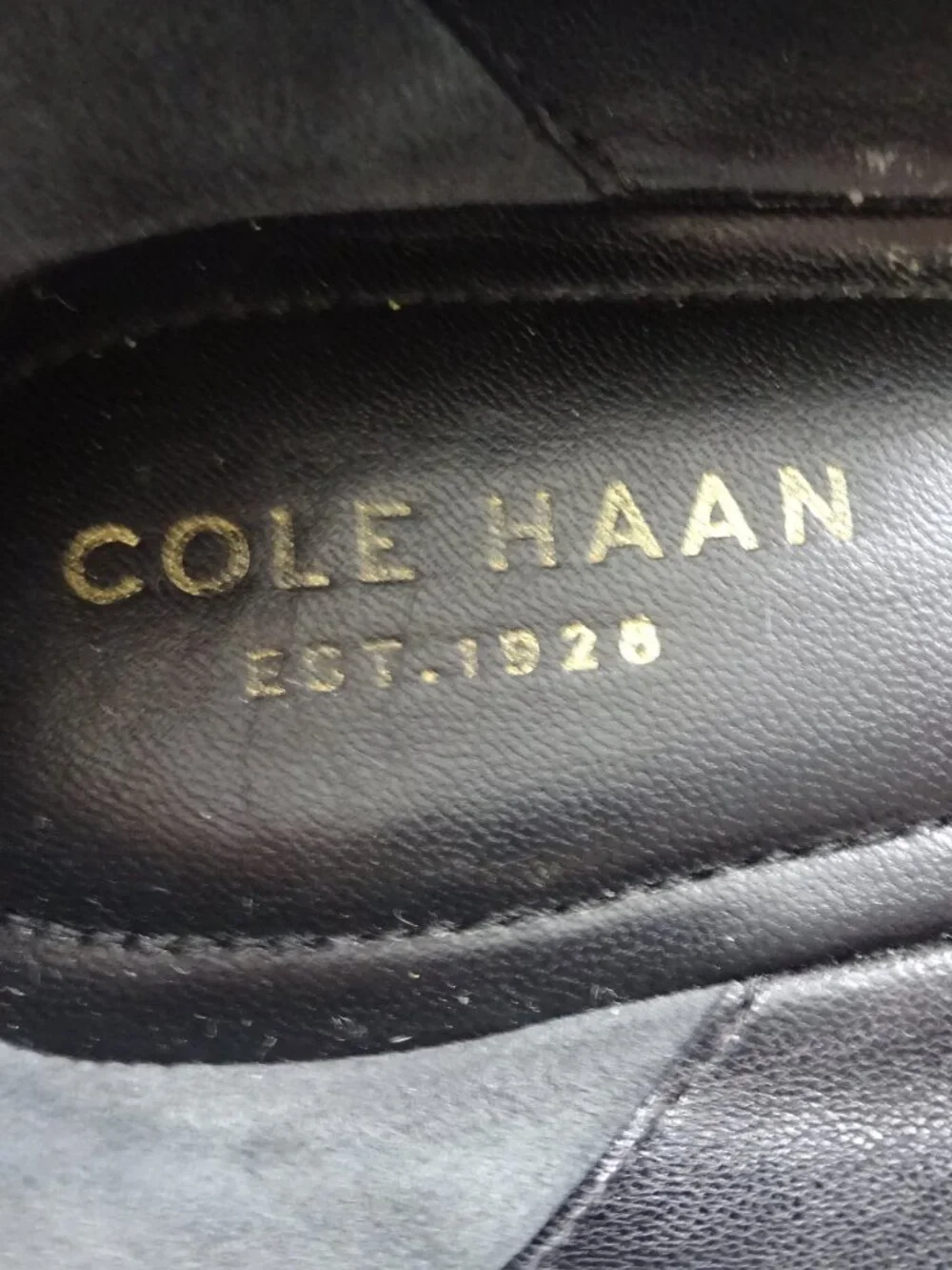 Cole Haan Black Suede Wedge Pumps - Size 9